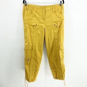 Style & Co Capri Mustard Yellow Capri Cargo Pants